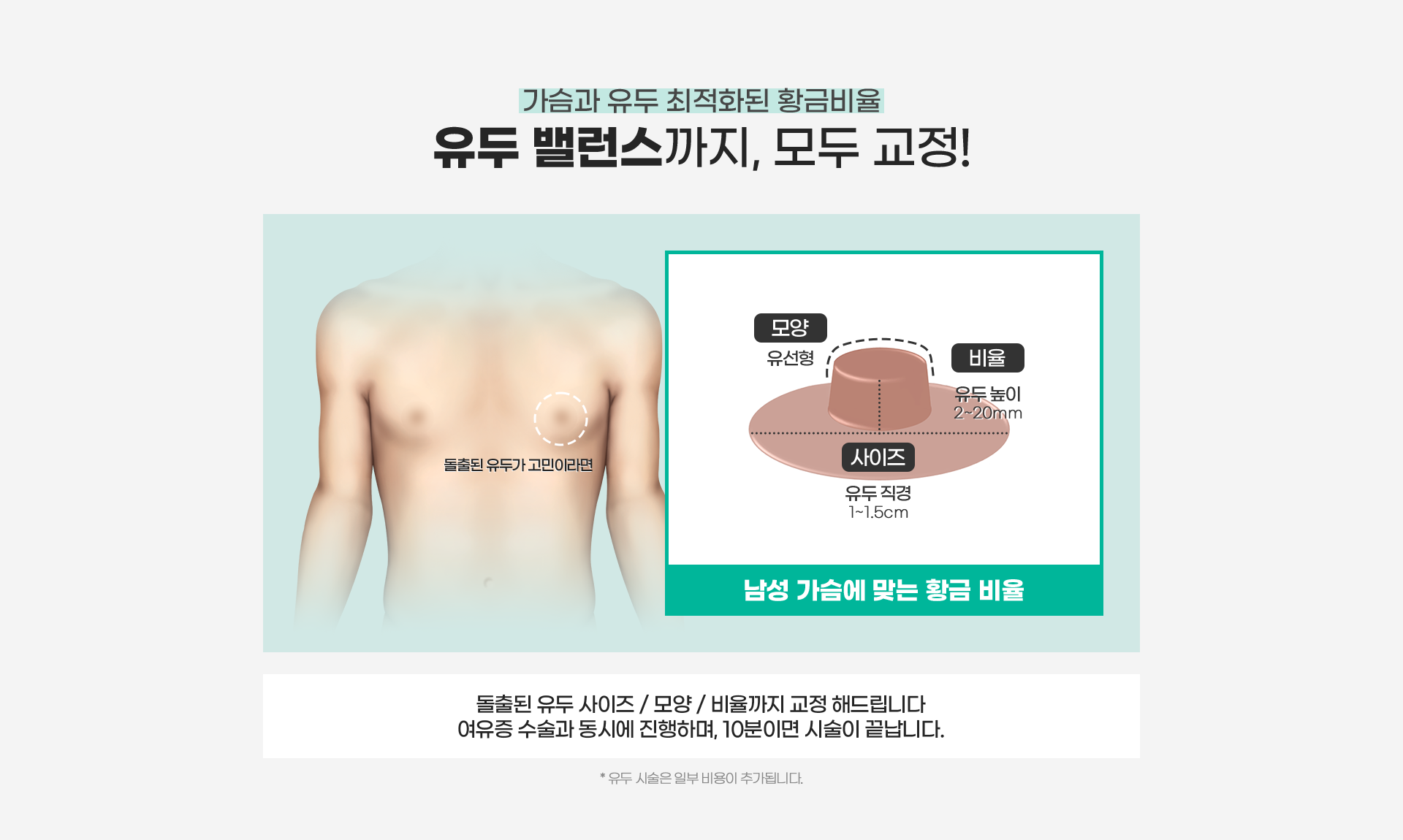 가슴과 유두 밸런스, 모두 DA 교정!